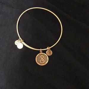 Alex and Ani S initial bracelet